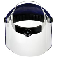 Ratchet Headgear with Faceshield, Polycarbonate, Ratchet Suspension M & M Nord Ouest Inc