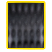 Tapis antifatigue en d&ocirc;me, &agrave; bulles, 2' x 3' x 1/2", Noir, Caoutchouc M & M Nord Ouest Inc