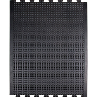 Tapis antifatigue en d&ocirc;me, &agrave; bulles, 3' x 4' x 1/2", Noir, Caoutchouc M & M Nord Ouest Inc