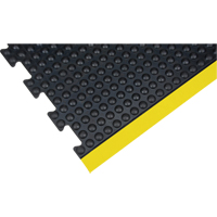 Tapis antifatigue en d&ocirc;me, &agrave; bulles, 3' x 4' x 1/2", Noir, Caoutchouc M & M Nord Ouest Inc