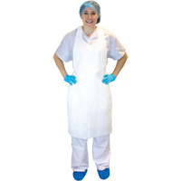 Tablier en poly&eacute;thyl&egrave;ne, Poly&eacute;thyl&egrave;ne, Blanc, 28" la x 46" lo M & M Nord Ouest Inc