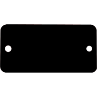 &eacute;tiquettes vierges, Aluminium, 3" la x 1" h M & M Nord Ouest Inc