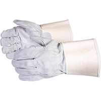 Gants r&eacute;sistant &agrave; la coupure de qualit&eacute; sup&eacute;rieure pour ajusteur Endura , Moyen, Paume en Cuir de vache refendu M & M Nord Ouest Inc