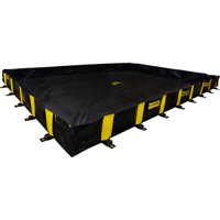 Rigid-Lock QuickBerm&reg;, 2990 US gal. Capacity, 20' W x 20' L x 12" H, Stake Wall M & M Nord Ouest Inc