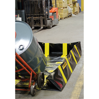 QuickBerm&reg; Containment Berm with Inside Wall Supports, 235 US gal. Capacity, 4' W x 8' L x 12" H, Snap-Up Bracket M & M Nord Ouest Inc