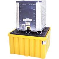 Palette antid&eacute;versement avec drain Ultra-IBC Spill Pallet , Capacit&eacute; de d&eacute;versement 400 gal. US, 58,75" x 58,75" x 33" M & M Nord Ouest Inc