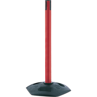 Poteau receveur robuste à ligne simple, Hauteur de 38", Rouge SDN971 | M & M Nord Ouest Inc