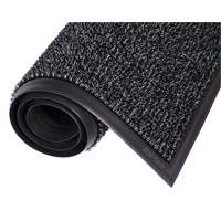 Tapis Astro-Plus, Poly&eacute;thyl&egrave;ne, Grattoir Type, Motif Textur&eacute;, 3-3/10' x 4', Charbon M & M Nord Ouest Inc