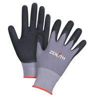 ZX-1 Premium Touchscreen Compatible Gloves, 6/X-Small, Foam Nitrile Coating, 15 Gauge, Nylon Shell M & M Nord Ouest Inc