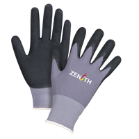 Gants ZX-1 de premi&egrave;re qualit&eacute; compatibles avec les &eacute;crans tactiles, 8/Moyen, R&ecirc;vetement Nitrile/Mousse de nitrile, Calibre 15, Enveloppe en Nylon M & M Nord Ouest Inc