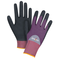 Gants enduits de premi&egrave;re qualit&eacute; ZX-2, 7/Petit, R&ecirc;vetement Nitrile/Mousse de nitrile, Calibre 18, Enveloppe en Nylon M & M Nord Ouest Inc