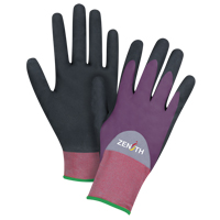 Gants enduits de premi&egrave;re qualit&eacute; ZX-2, 11/2T-Grand, R&ecirc;vetement Nitrile/Mousse de nitrile, Calibre 18, Enveloppe en Nylon M & M Nord Ouest Inc