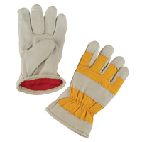 Gants de travail doubl&eacute;s pour l'hiver de premi&egrave;re qualit&eacute;, Moyen, Paume en Cuir fleur de porc, Doublure en Molleton de mousse M & M Nord Ouest Inc