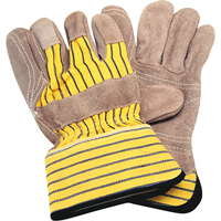Double-Palm Fitters Gloves, Large, Split Cowhide Palm, Cotton Inner Lining M & M Nord Ouest Inc
