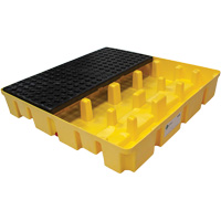 Poly-Slim-Line Spill Pallet with Drain, 66 US gal. Spill Capacity, 49" x 49" x 8.75" M & M Nord Ouest Inc