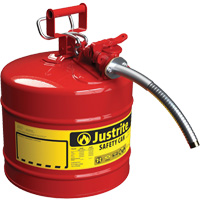 AccuFlow Safety Cans, Type II, Steel, 5 US gal., Red, FM Approved/UL/ULC Listed M & M Nord Ouest Inc
