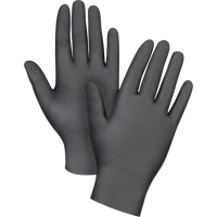 Gants jetables de calibre m&eacute;dical r&eacute;sistants &agrave; la perforation, Grand, Nitrile, 5 mils, Sans poudre, Noir, Classe 2 M & M Nord Ouest Inc