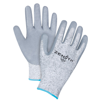 Gants &eacute;lastiques sans coutures r&eacute;sistants &agrave; la coupe, Taille T-Grand/10, Calibre 13, Rev&ecirc;tement Nitrile, Enveloppe en PEHP, ANSI/ISEA 105 niveau 2/EN 388 niveau 3 M & M Nord Ouest Inc