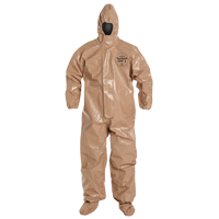 Tychem&reg; 5000 Protective Hooded Coveralls, Small, Brown M & M Nord Ouest Inc