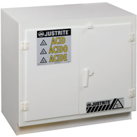 Solid Polyethylene Acid Cabinets, 6 x 0.66043 Gal., 36" x 35.75" x 21.75" M & M Nord Ouest Inc