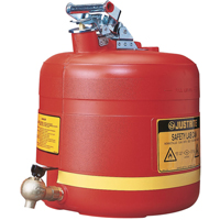 Laboratory Safety Cans, Type I, Steel, 5 US gal., Red, FM Approved SEC084 | M & M Nord Ouest Inc