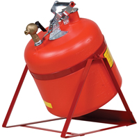Laboratory Safety Can with Faucet, Type I, Steel, 5 US gal., Red, FM Approved M & M Nord Ouest Inc
