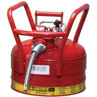 D.O.T. AccuFlow™ Safety Cans, Type II, Steel, 2.5 US gal., Red, FM Approved SED117 | M & M Nord Ouest Inc