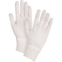 Gants d'inspection de poids moyen, Poly/coton, Poignet Poignet en tricot, Dames M & M Nord Ouest Inc