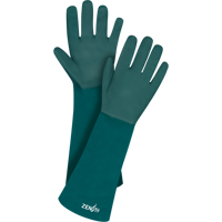 Double Dipped Green Gloves, 18" L, PVC, Cotton Jersey Inner Lining, 70-mil M & M Nord Ouest Inc