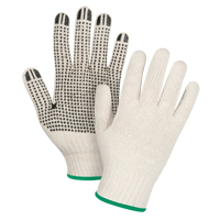 Heavyweight Dotted String Knit Gloves, Poly/Cotton, Single Sided, 7 Gauge, Medium M & M Nord Ouest Inc