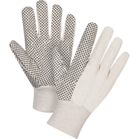 Gants en toile de coton &agrave; pois sur la paume, 8 oz, Petit M & M Nord Ouest Inc