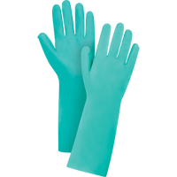 Gants de premi&egrave;re qualit&eacute; &agrave; prise en losange r&eacute;sistants aux produits chimiques, Taille T-Grand/10, 15" lo, Nitrile, 22 mils M & M Nord Ouest Inc