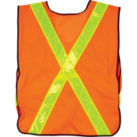 Standard-Duty Safety Vest, High Visibility Orange, Medium, Polyester M & M Nord Ouest Inc