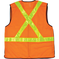 5-Point Tear-Away Traffic Safety Vest, High Visibility Orange, Medium, Polyester M & M Nord Ouest Inc