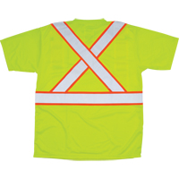 T-shirt conforme &agrave; la CSA, Polyester, Moyen, Jaune lime haute visibilit&eacute; M & M Nord Ouest Inc