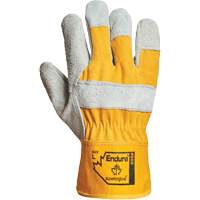 Gants d'ajusteur Endura, Grand, Paume en Cuir refendu, Doublure en Coton M & M Nord Ouest Inc