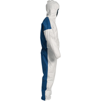 Hooded Coveralls, 4X-Large, Blue/White, Tyvek&reg; 400 D M & M Nord Ouest Inc