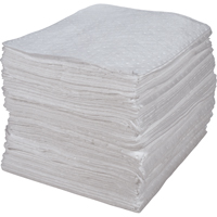 Premium Bonded Sorbent Pads, Oil Only, 15" x 17", 30 gal. Absorbancy M & M Nord Ouest Inc