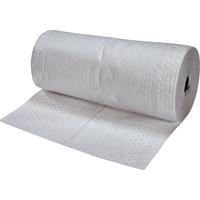 Premium Fine Fiber Sorbent Rolls, Mediumweight, 150' L x 30" W, 40 gal. Absorbancy M & M Nord Ouest Inc
