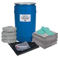 Shop Spill Kit, Universal, Drum, 30 US gal. Absorbancy M & M Nord Ouest Inc