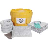 Premium Spill Kit, Oil Only, Overpack/Salvage Drum, 20 US gal. Absorbancy M & M Nord Ouest Inc