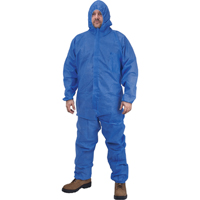 Hooded Coveralls, Medium, Blue, SMS M & M Nord Ouest Inc