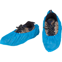 Couvre-chaussures CPE, Grand, Polyéthylène, Bleu SEL089 | M & M Nord Ouest Inc