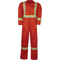 Unlined Hi-Vis Coveralls, Size Small, Orange M & M Nord Ouest Inc