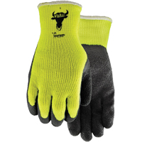 330 Visibull Gloves, 7/Small, Rubber Latex Coating, Polyester Shell M & M Nord Ouest Inc