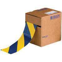 ToughStripe&reg; Floor Marking Tape, 3" x 100', Polyester, Blue and Yellow M & M Nord Ouest Inc