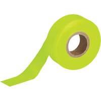 Flagging Tape, 1.188" W x 150' L, Fluorescent Lime M & M Nord Ouest Inc