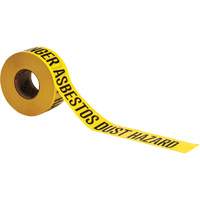Barricade Tape, English, 3" W x 1000' L, 3 mils, Black on Yellow M & M Nord Ouest Inc
