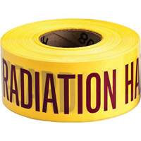 Barricade Tape, English, 3" W x 1000' L, 3 mils, Magenta on Yellow M & M Nord Ouest Inc