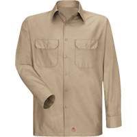 Long Sleeve Ripstop Shirt, Men's, 3X-Large, Khaki M & M Nord Ouest Inc